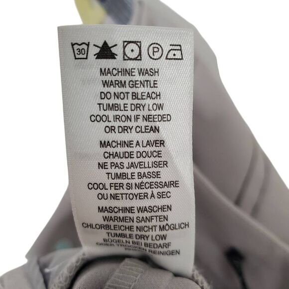 NWT Adrianna Papell Light Gray Slit-Front Slim Fit Ankle Dress Pants Size 10 - Picture 12 of 16